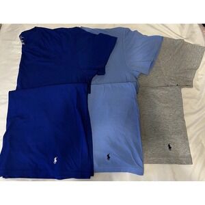 Set of 3 Ralph Lauren Basic Tshirts Tees Size Short Sleeve 100% Cotton Sz XL